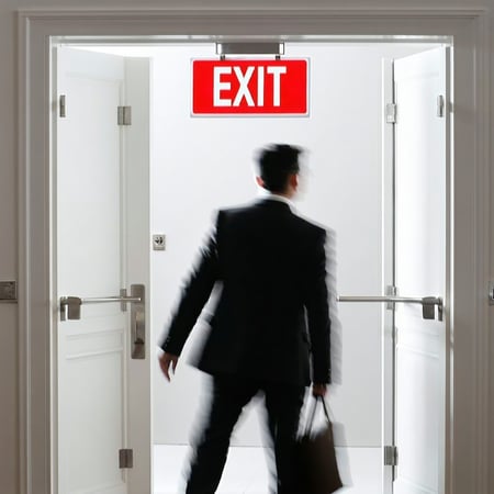 I need an image that represents someone exiting a timeshare Maybe an exit sign would be clever-1 I need an image that represents someone exiting a timeshare Maybe an exit sign would be clever-1